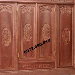 Bán Tủ để quần áo gỗ hương bốn cánh TA.15