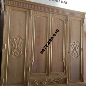 Tủ Quần Áo Gỗ Gụ Đẹp, Tủ Để Quần Áo Giá Rẻ TA.22