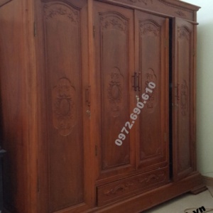 Mẫu Tủ Quấn Áo Đẹp 3 Buồng Cho Phòng Ngủ TA.29