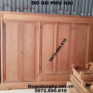 Tủ Quần Áo Gỗ Hương, Tủ 3 Buồng 6 Cánh Mẫu Đẹp TA.35