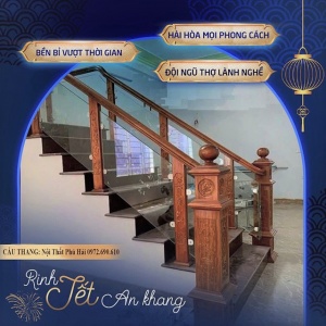 TOP 20 Mẫu Trụ Cầu Thang Gỗ Lim Đẹp TCT02