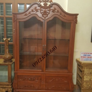 Mẫu Tủ Rượu Đẹp, Tủ Trưng Bày Rượu Phòng Khách TR.28