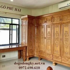 Tủ Đựng Quần Áo 2 Tầng 6 Cánh Thiết Kế Đẹp TA61