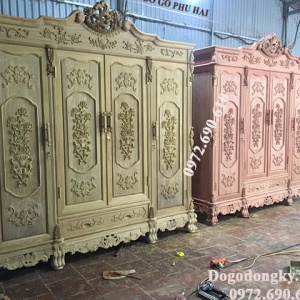 Tủ Quần Áo Hoa Hồng, Mẫu Tủ Áo Đẹp Cho Phòng Tân Hôn TA.58