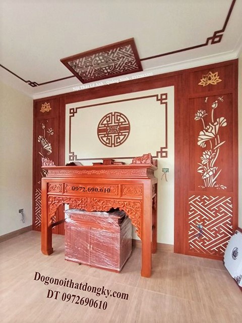 v&aacute;ch ốp trang tr&iacute; tường ph&ograve;ng thờ 