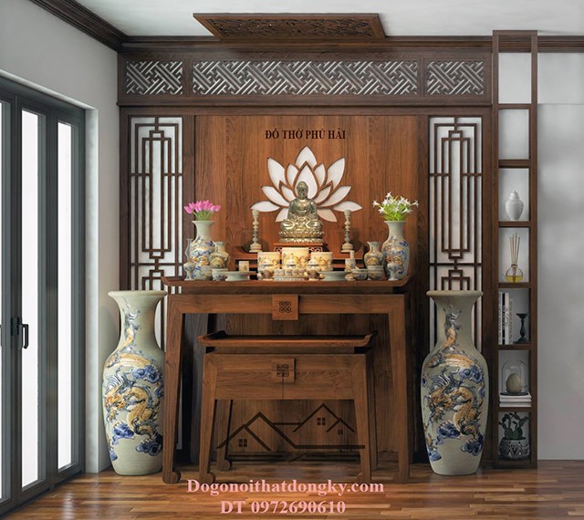 v&aacute;ch trang tr&iacute; b&agrave;n thờ 