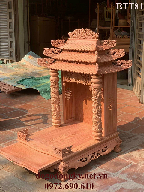 Bàn thờ thần tài Bàn thờ thần tài mẫu đẹp gỗ tự nhiên