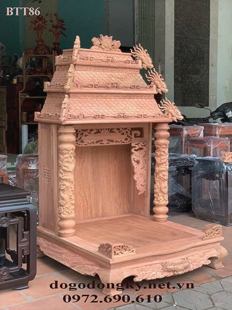 Bàn thờ thần tài gỗ tự nhiên Bàn thờ thần tài gỗ tự nhiên cỡ lớn