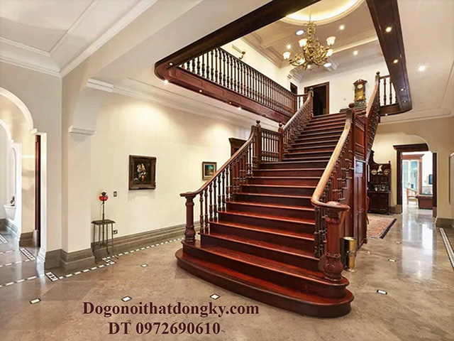 Mẫu Cầu thang gỗ đẹp