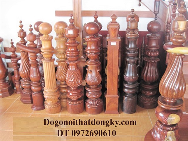 Trụ cầu thang Trụ cầu thang gỗ tự nhiên