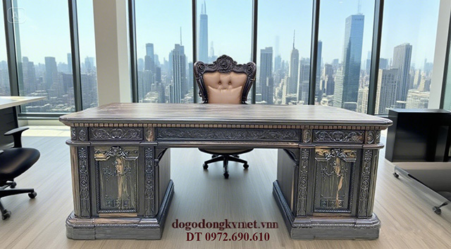 Bàn ghế giám đốc gỗ mun Bàn ghế giám đốc gỗ mun