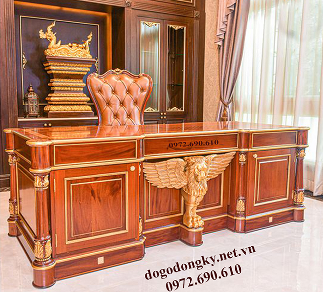 Bàn ghế làm việc tân cổ điển