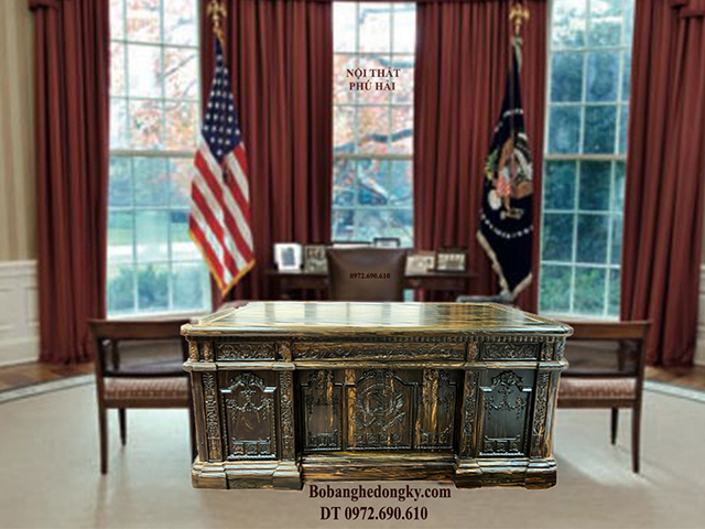 bàn ghế làm việc đẹp gỗ mun