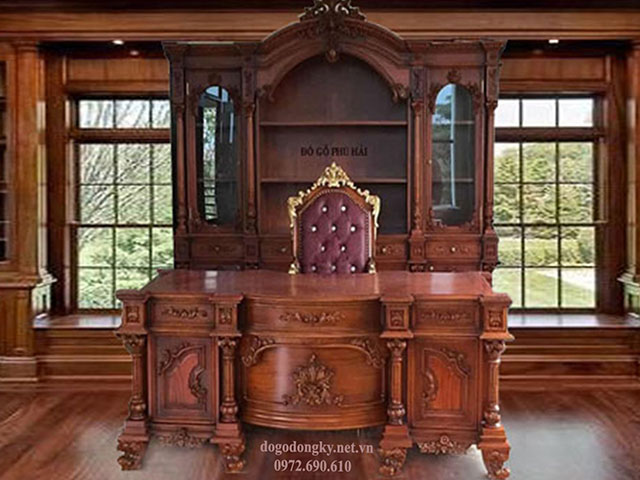 Ban ghe lam viec tan co dien