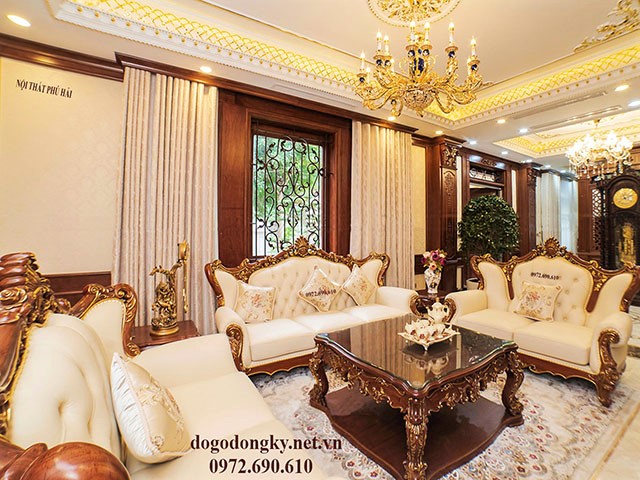 bàn ghế sofa hoàng gia