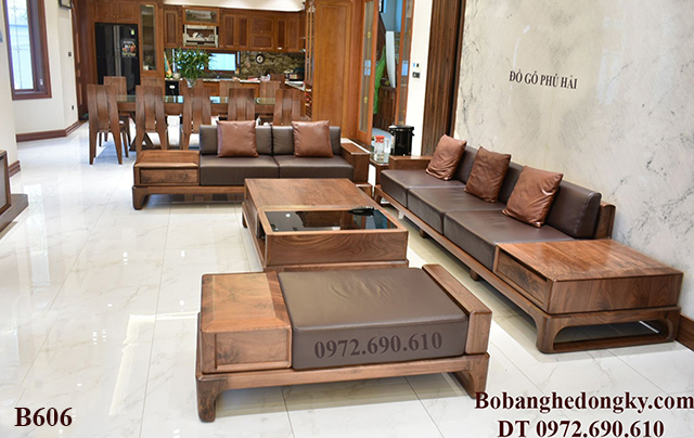 Bàn ghế sofa giá rẻ gỗ sồi nga