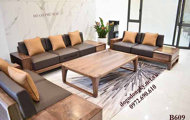 Bàn ghế sofa giá rẻ gỗ gõ đỏ