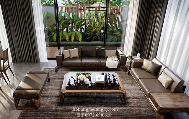 Bàn ghế sofa gỗ đẹp