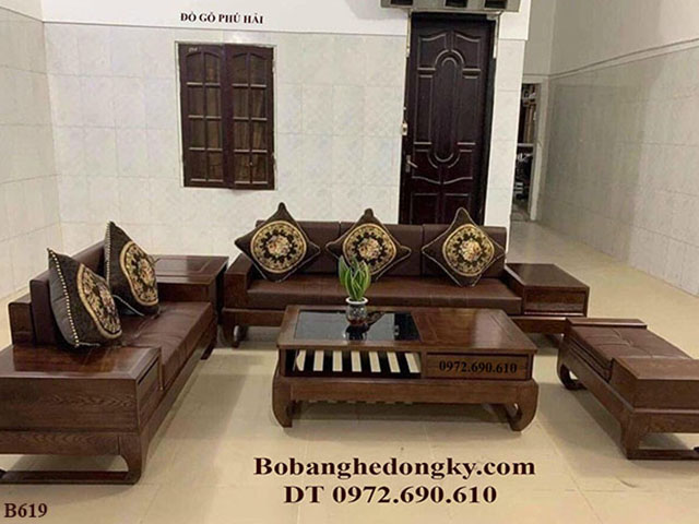 Bàn ghế sofa gỗ hiện đại