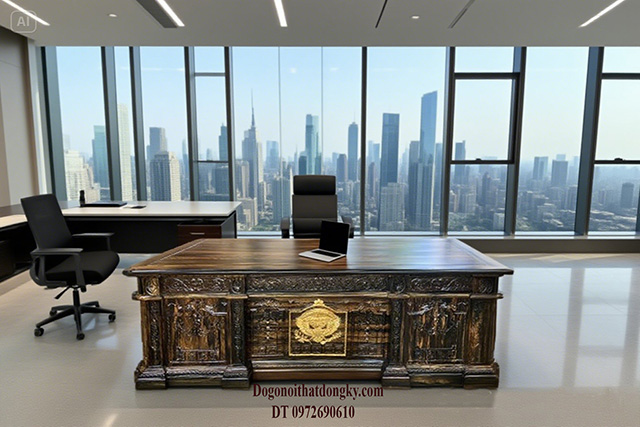 Bàn giám đốc gỗ mun Bàn giám đốc gỗ mun