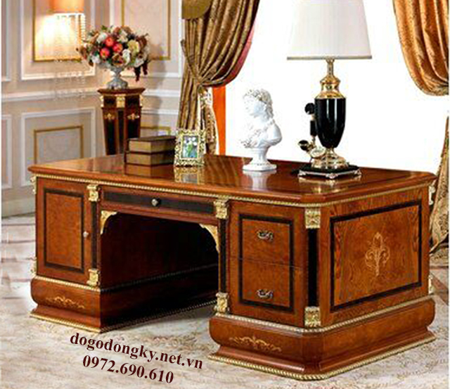 bàn làm việc gỗ tự nhiên