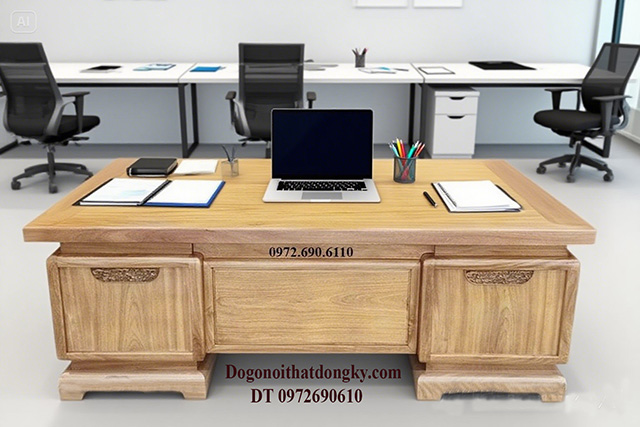 Bàn làm việc gỗ gõ đỏ Bàn làm việc gỗ gõ đỏ