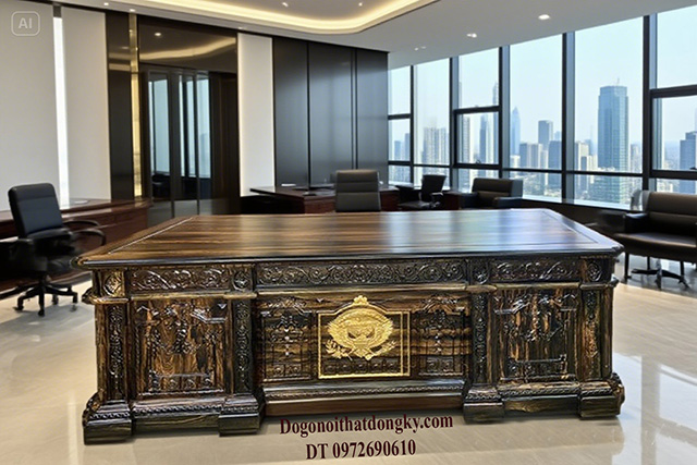 Bàn làm việc gỗ mun Bàn làm việc gỗ mun