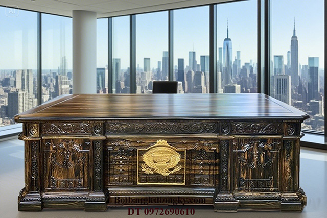 Bàn làm việc gỗ mun tự nhiên Bàn làm việc gỗ mun tự nhiên