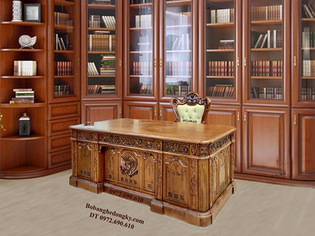 bàn làm việc luxury mẫu obama