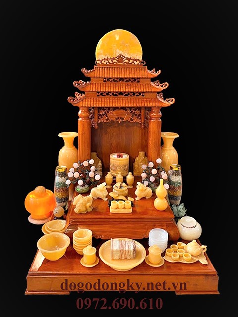 Bàn thờ thần tài kiểu mái chùa Bàn thờ thần tài kiểu mái chùa