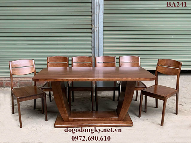 Bộ bàn ăn gỗ tự nhiên Bộ bàn ăn gỗ tự nhiên giá rẻ