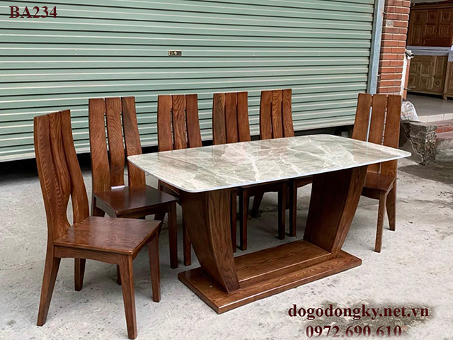 Bộ bàn ghế ăn gỗ sồi mỹ Bộ bàn ghế ăn gỗ sồi mỹ mẫu đẳng cấp