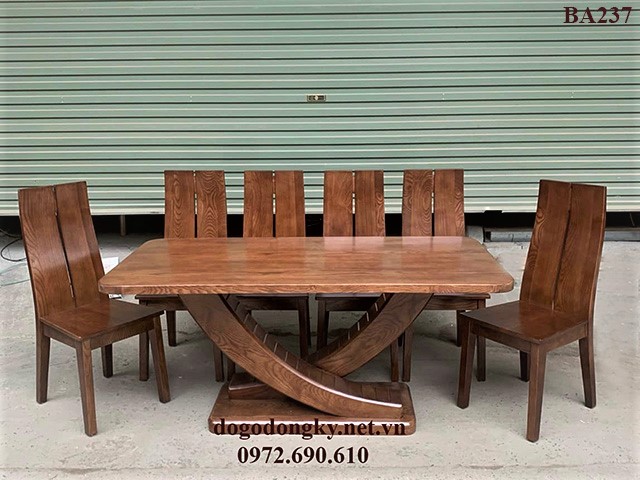 Bộ bàn ghế ăn gỗ sồi nga giá rẻ
