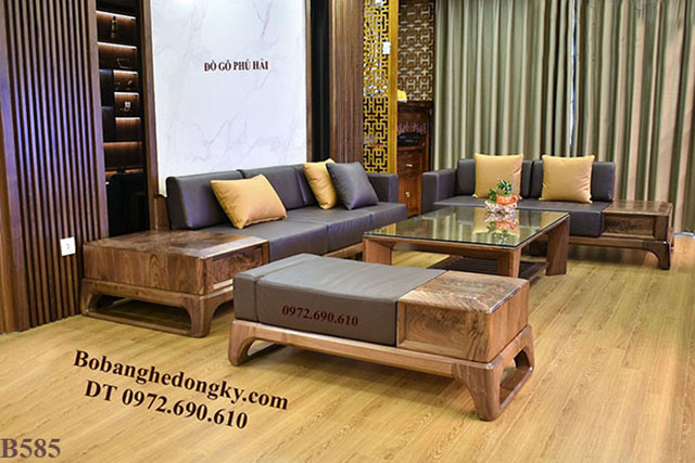 Bộ bàn ghế gỗ óc chó