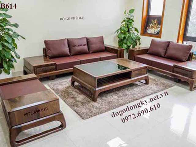 Bộ bàn ghế gỗ óc chó đẳng cấp