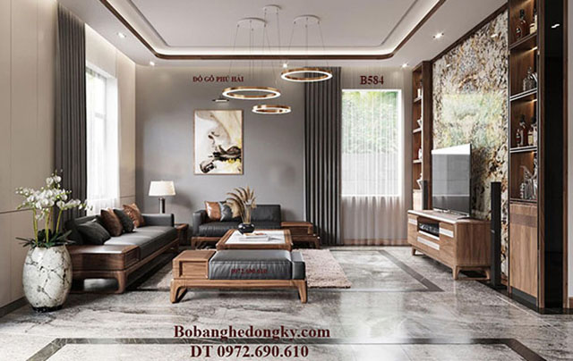 Bộ bàn ghế gỗ óc chó