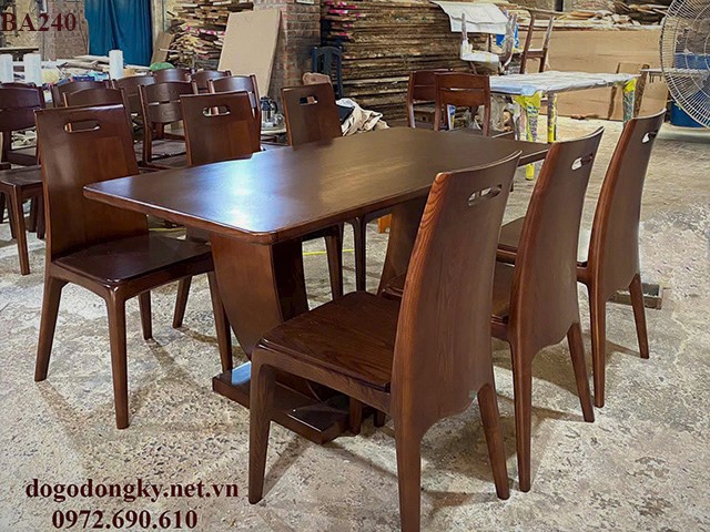 Bộ bàn ghế phòng ăn gỗ tự nhiên Bộ bàn ghế phòng ăn gỗ tự nhiên