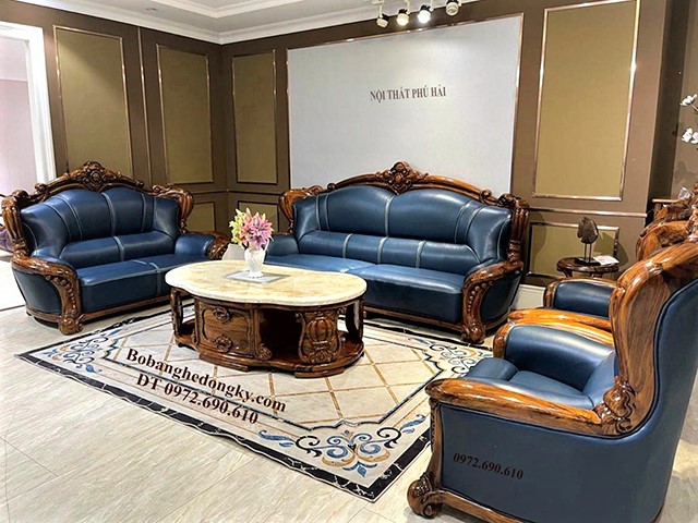 Bộ sofa bọc da đẹp