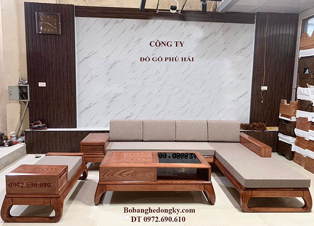 Bộ sofa gỗ có đệm giá rẻ