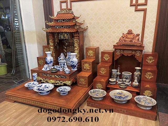 Các mẫu bàn thờ thần tài Các mẫu bàn thờ thần tài