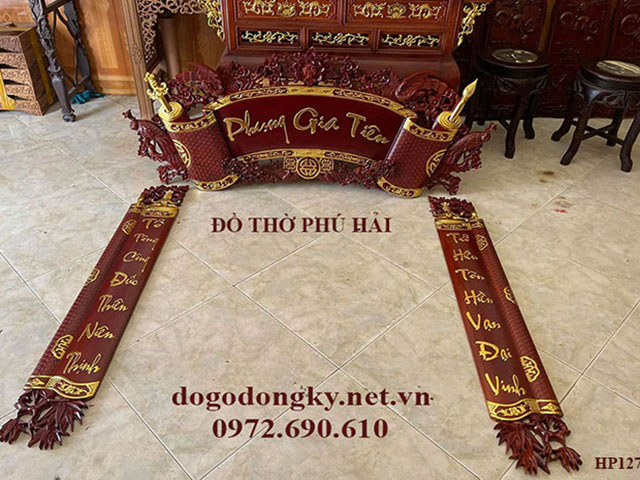 Cuốn thư câu đối thờ gia tiên Cuốn thư câu đối thờ gia tiên