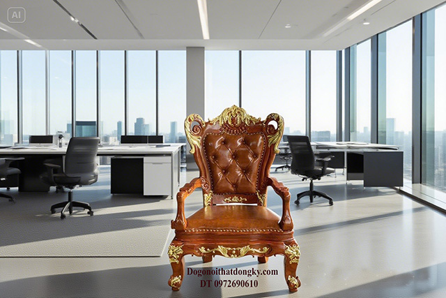 Ghế giám đốc gỗ tự nhiên Ghế giám đốc gỗ tự nhiên