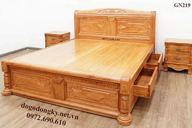 Giường ngủ Giường ngủ gỗ gõ đỏ