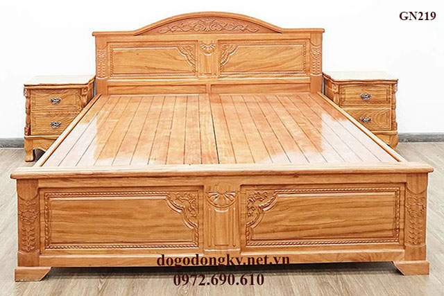Giường ngủ gỗ gõ đỏ Giường ngủ gỗ gõ đỏ