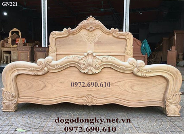 Giường ngủ gỗ gõ đỏ Giường ngủ gỗ gõ đỏ