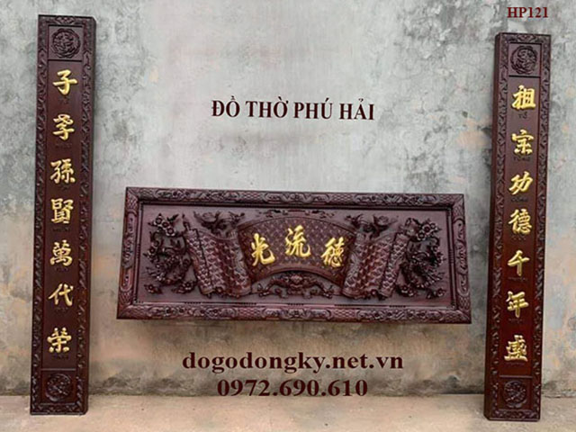 Hoành phi câu đối thờ gia tiên Hoành phi câu đối thờ gia tiên
