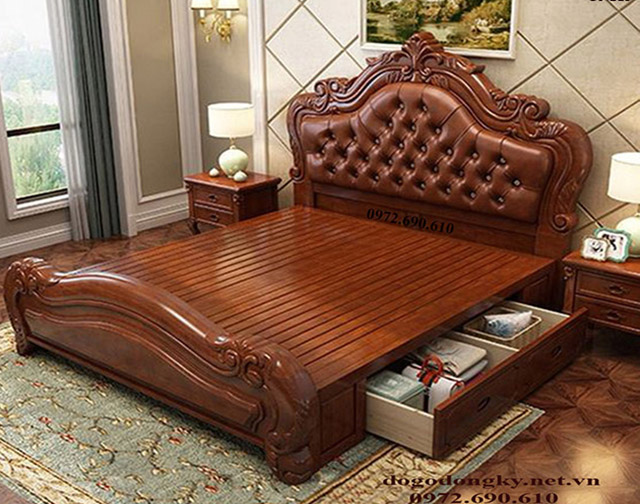 Mẫu giường gỗ đẹp