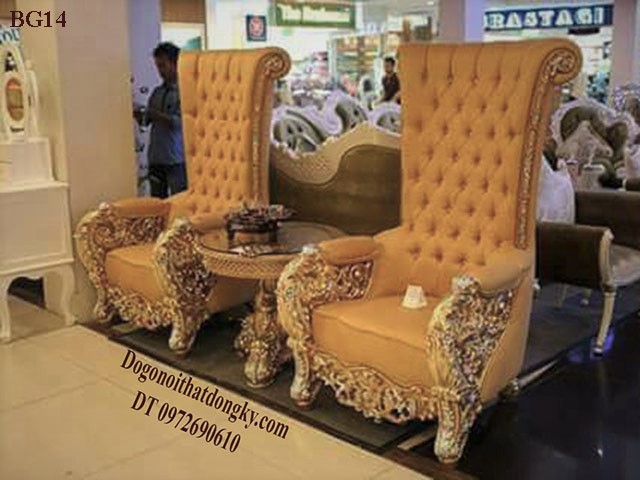 Sofa bọc đệm tân cổ điển