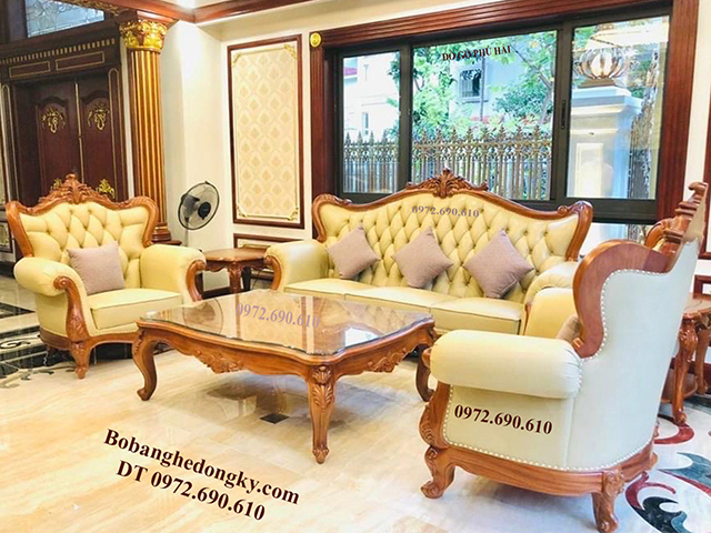 Sofa da tân cổ điển