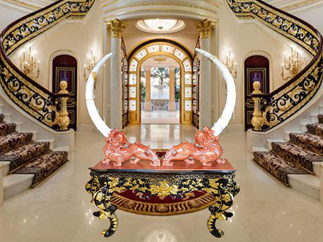 Trang trí ngà voi nhân tạo Trang trí ngà voi nhân tạo